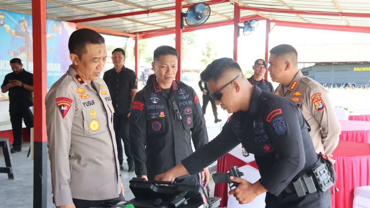 Cek Kesiapan BKO Nusantara, Wakapolda Kaltara Turun Langsung ke Mako Brimob