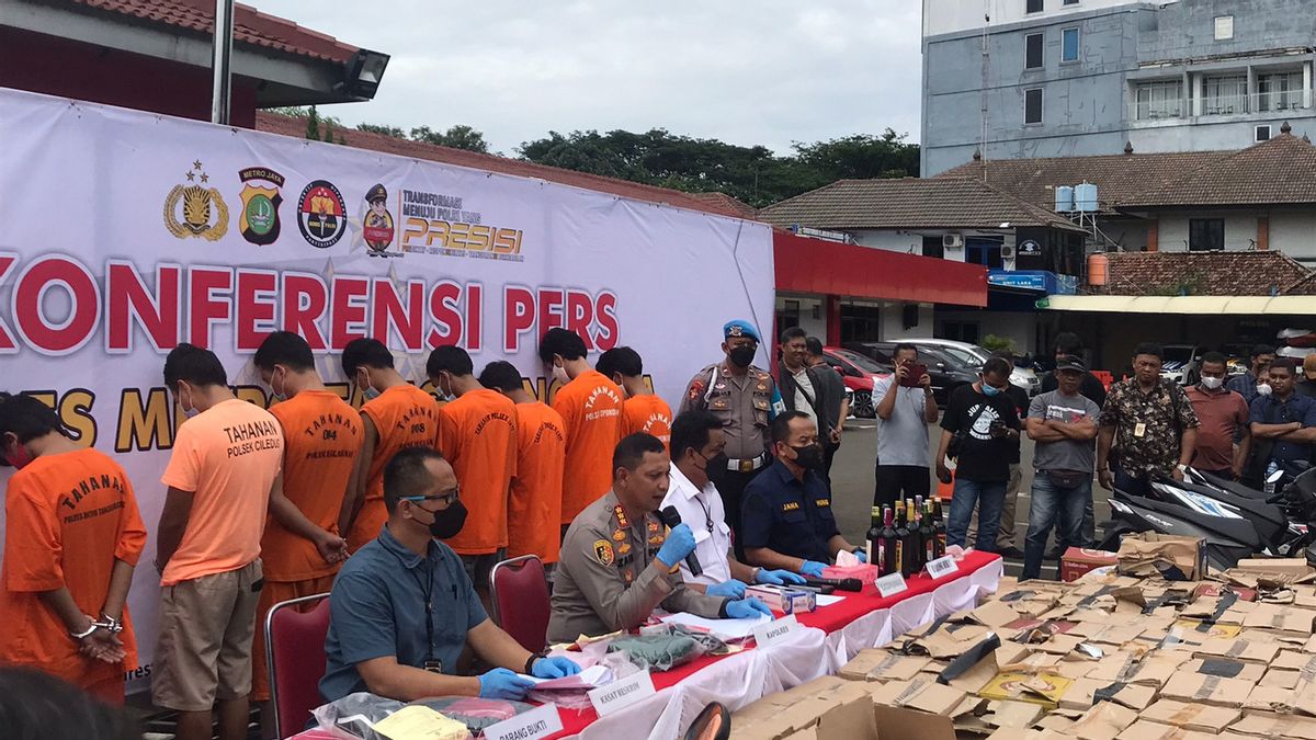 Menjelang Tahun Baru 2023, Polisi Tangkap 10 Pelaku Curanmor di Tangerang