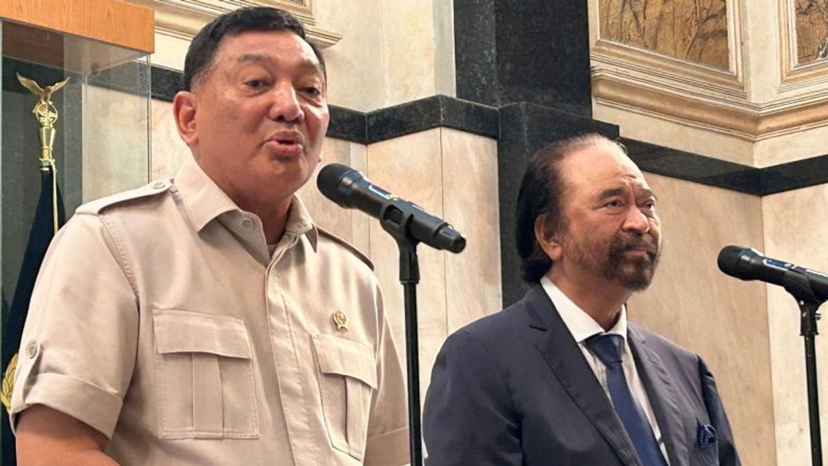 NasDem Temui Menhan Sjafrie, Surya Paloh Akui Seperti Dapat Vitamin  