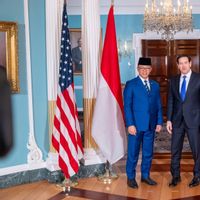 Temui Marco Rubio, Menlu Sugiono Bahas Hubungan Bilateral Indonesia-AS hingga Situasi di Palestina