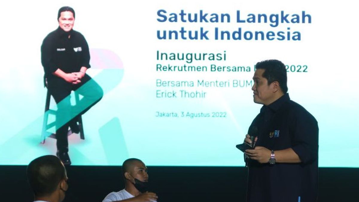 Erick Thohir Titipkan 'Nasib' 2.700 Pegawai Baru BUMN