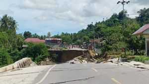 Jalan Trans Sulawesi Terputus Imbas Tanah Longsor Melanda Poso Sulteng