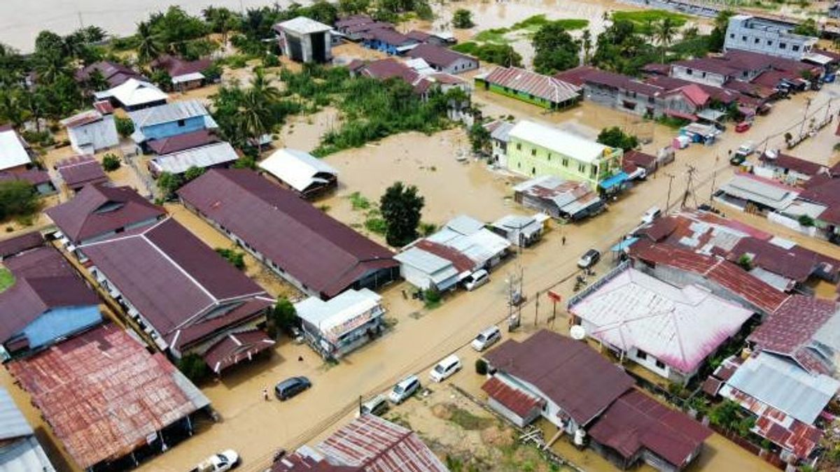Penampakan Banjir Besar di Malinau Kaltara