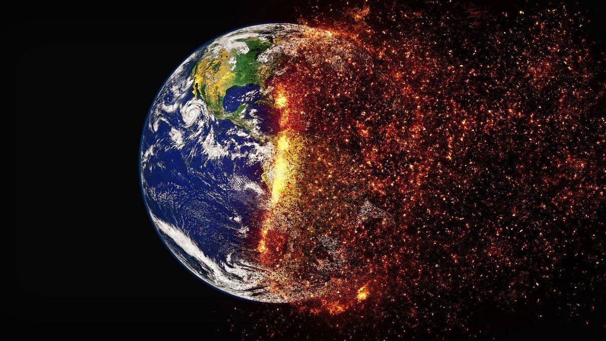 地球の日の反射:この惑星が住めないと脅かされているのを実現する