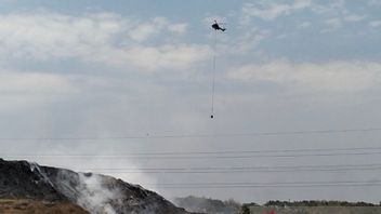 効果的な水爆、プトリチェンポソロ埋立地での火災 わずか30%