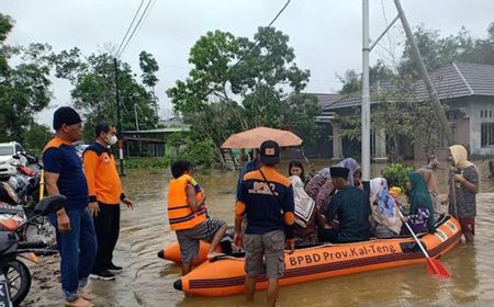 Banjir Meluas, BPBD Gunung Mas Kalteng Mulai Evakuasi Warga