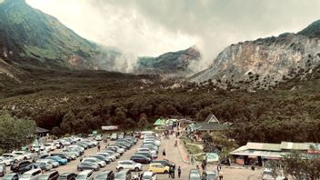 TWA Gunung Papandayan est rempli de milliers de touristes à l'occasion des vacances de Noël 2025