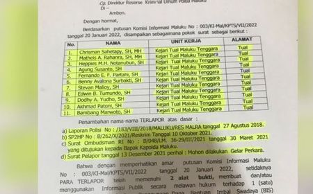 Counterattack dari Eks Terpidana Korupsi, Laporkan Balik 11 Jaksa Nakal Kejari Tual