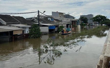 Banjir Akibat Tanggul Jebol, 1.687 Warga Garden City Periuk Tangerang Diungsikan