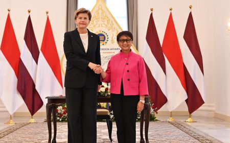 Terima Menlu Latvia, Menlu Retno: Kita Memiliki Nilai dan Aspirasi yang Sama untuk Perdamaian dan Stabilitas Global