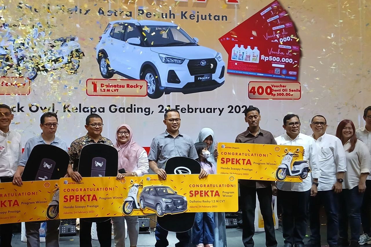 Astra Otoparts et Shell Indonesia annoncent les vainqueurs de SPEKTA, décernant une unité Daihatsu Rocky