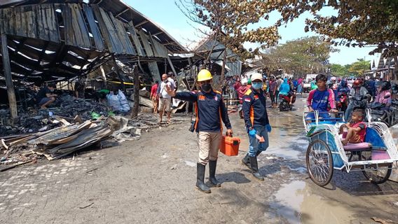 Witness Of The Great Fire At The Johar Relocation Market, Semarang Calls The Fire Coming From Block F-4, Central Java Police: Wait For Investigation Results