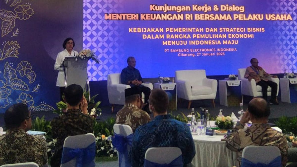 Sri Mulyani Emphasized The Position Of The World Business Support Government