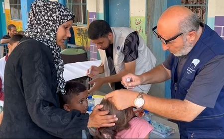 PBB Batalkan Vaksinasi Polio Anak di Gaza Gara-gara Serangan Israel ke Sekolah Kamp Pengungsi