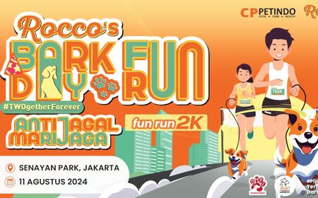 Rocco Dog Food akan Gelar Rocco’s Bark Day Fun Run untuk Dukung Kesejahteraan Anjing Indonesia