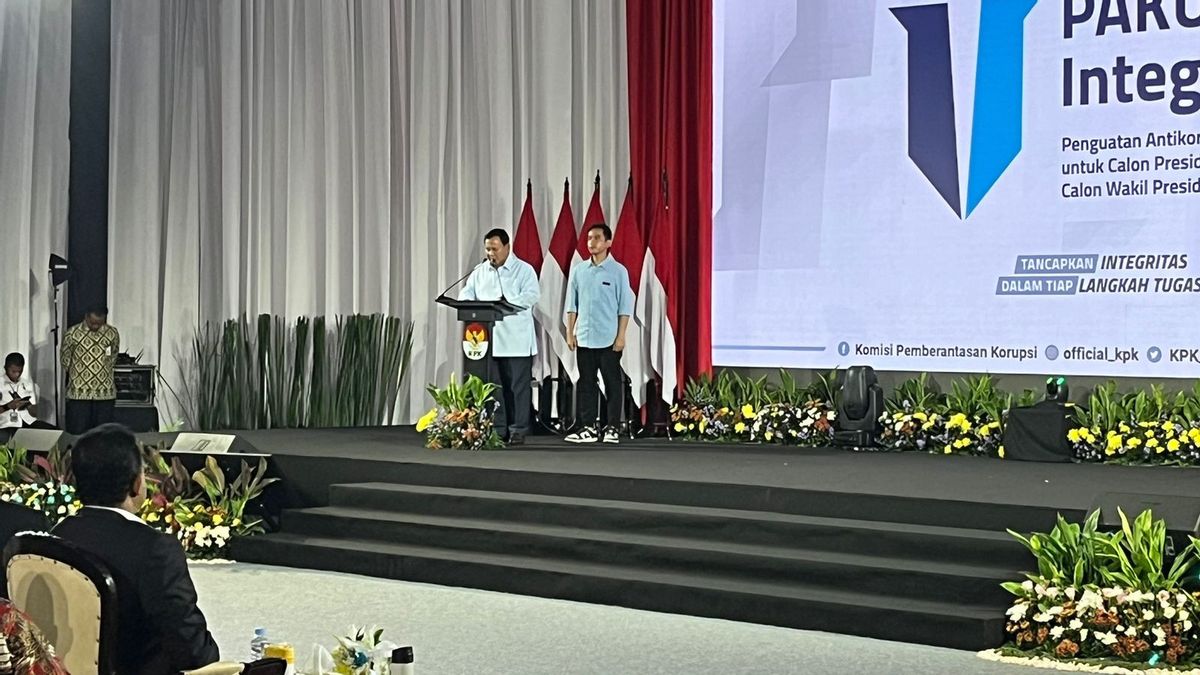 Anies Parlant de la révision de la loi de KPK et de l’éthique, Prabowo propose des garanties de revenu élevées aux juges pour lutter contre la corruption