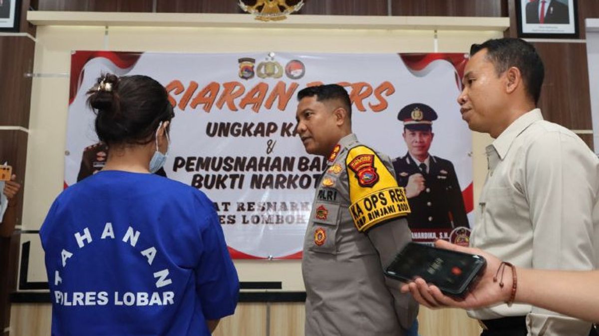 Polres Penangkap Perempuan Peluang Penyelunduk Narkoba Dalam Rudau Ke Lapas Mataram