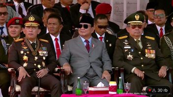 The Moment Of The TNI's 78th Anniversary, SBY And Prabowo Subianto Sitting Next To Each Other