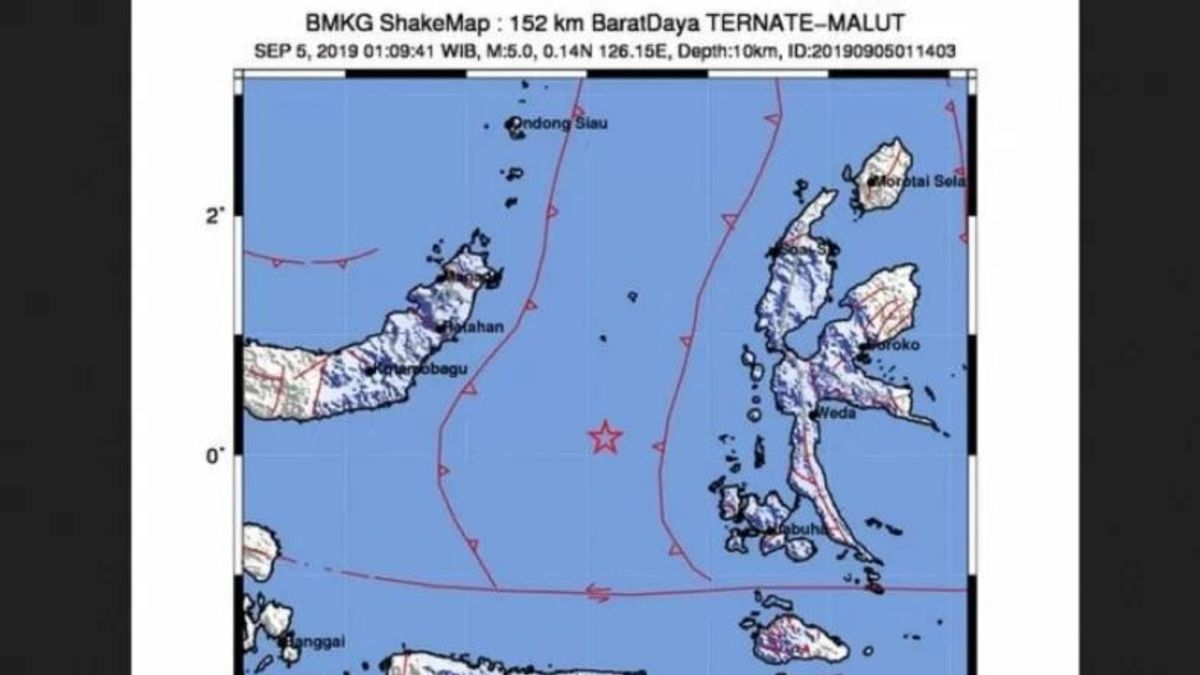BMKG Enregistre 13 Répliques Survenues Dans Le Sud-ouest Des Moluques, Les Résidents Invités à être Vigilants Pour éviter Les Bâtiments Fissurés