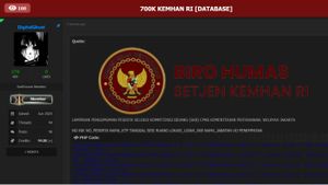 700 Ribu Data Karyawan Bocor, Kemhan Sebut Data Lama dan Sudah Lakukan Investigasi