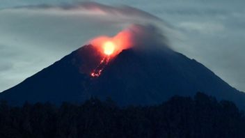 Mount Semeru Releases Incandescent Lava Tonight