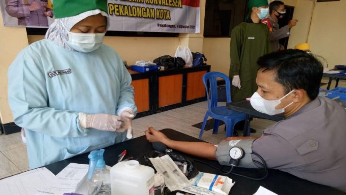 25 Pekalongan Police Officers Who Survived COVID-19 Donate Their Convalescent Plasma