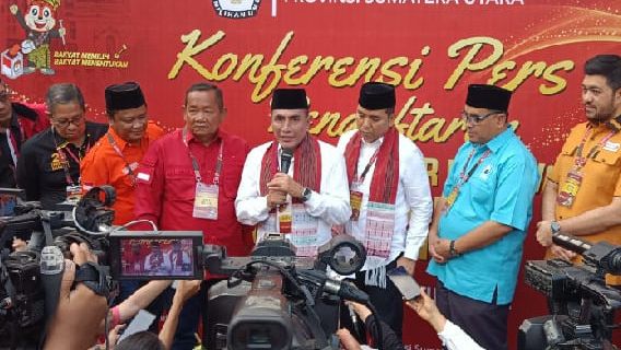 Resmi Daftar, Edy Rahmayadi-Hasan Basri Siap Lawan Bobby-Surya di Pilkada Sumut