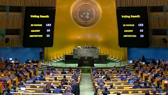 TOK! Une réunion de l'Assemblée générale de l'ONU approuve une résolution du cessez-le-feu immédiat à Gaza, rejetée par les États-Unis et Israël