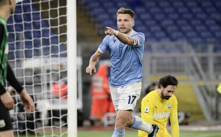 Balikkan Keadaan, Immobile Tentukan Kemenangan Lazio atas Sassuolo