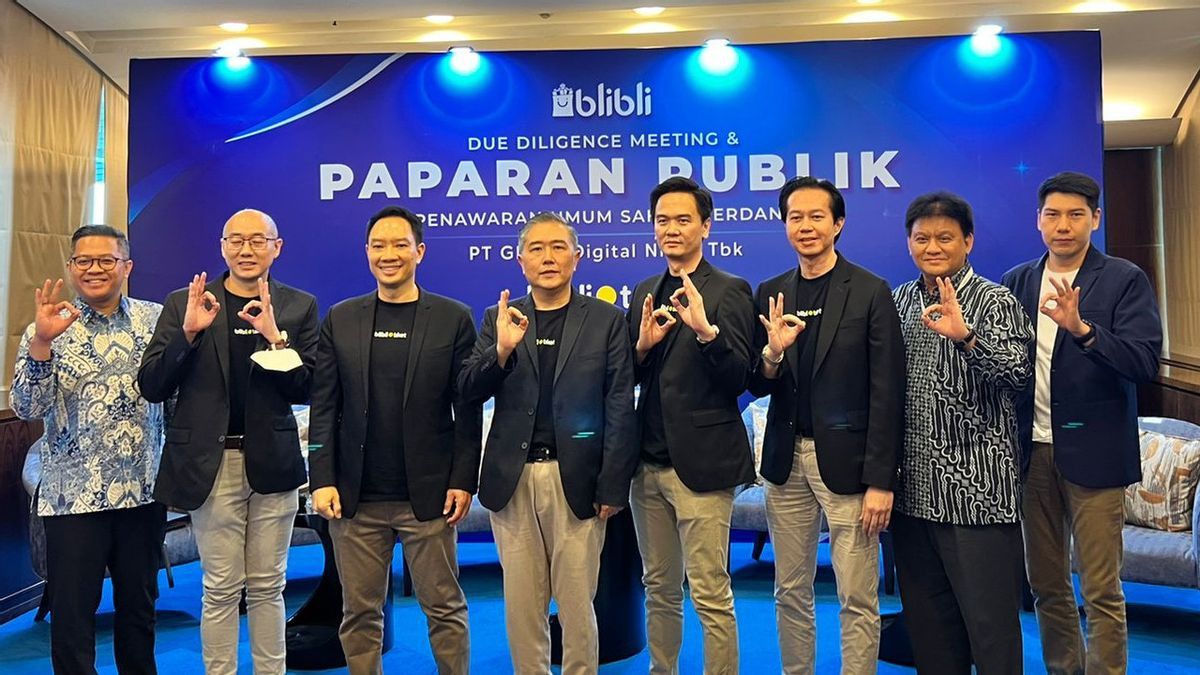 Blibli的初始股价为450印尼盾，将在IPO“庆典”上筹集7.99万亿印尼盾的资金