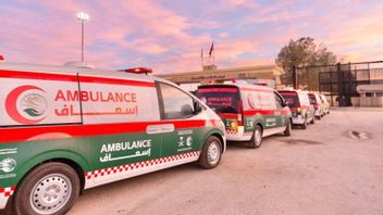 14 サウジアラビアの救急車がガザ地区に入る