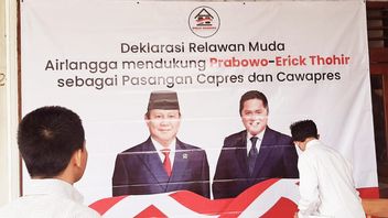 Airlangga Hartarto Young Volunteers Support Prabowo - Erick Thohir as a Capres Couples - Cawapres