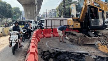 Macet Lagi, Jalan Ciledug Raya Kembali Diperbaiki Gegara Ambles