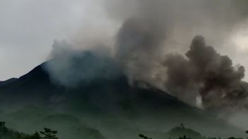 Le Mont Merapi Lance Des Nuages Chauds 3 Fois Les Chutes, La Distance De Glissement La Plus éloignée Est De 2,5 Km