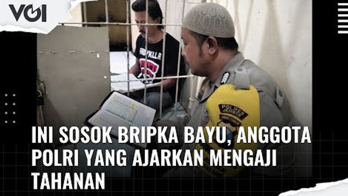 VIDEO: This Is The Figure Of Bripka Bayu, A Member Of The Indonesian National Police Who Teaches Prisoners To Recite The Koran