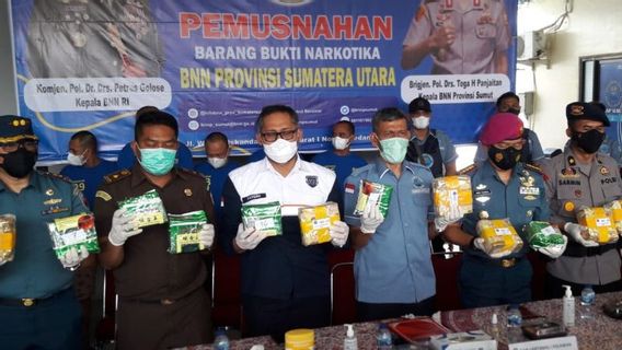 5 Suspects In Drug Cases In North Sumatra Threatened With Death Penalty, Evidence Of 68.67 Kg Of Shabu And 59 Thousand Ecstasy Pills