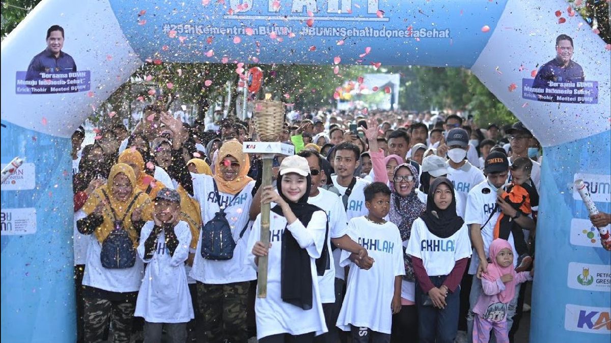 Ribuan Masyarakat di Tiga Kota Ramaikan Jalan Sehat Pupuk Indonesia