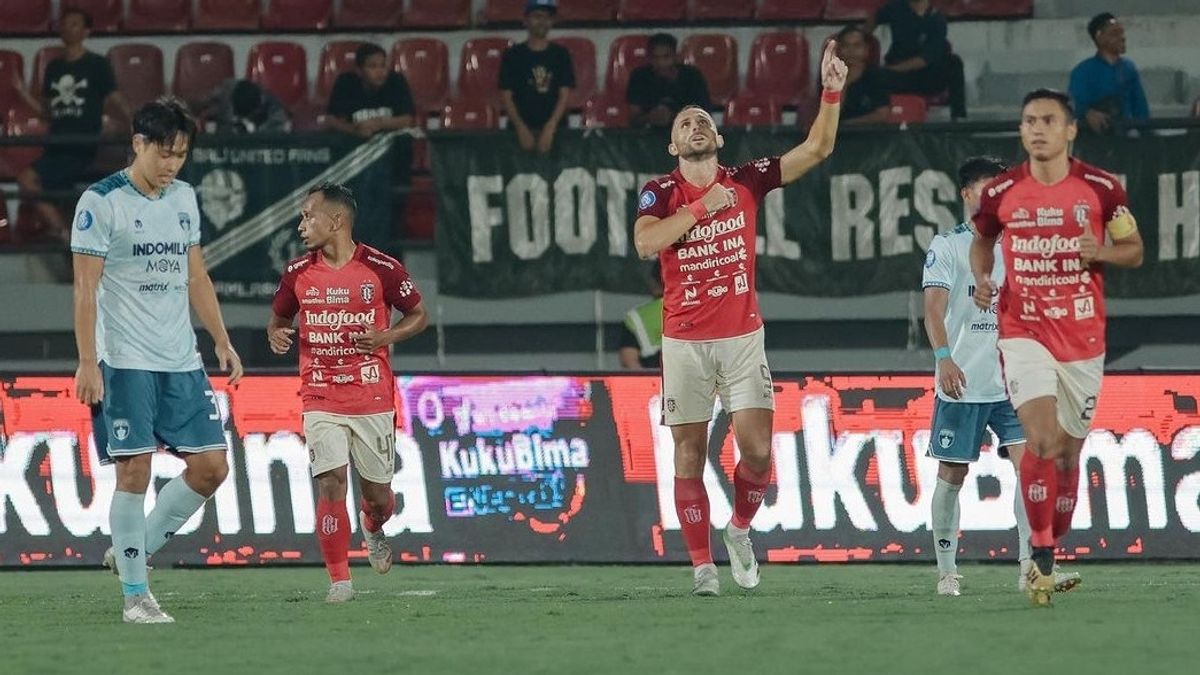 Hasil Liga 1: Bali United Tutup Putaran Pertama dengan Kemenangan Telak atas Persita Tangerang