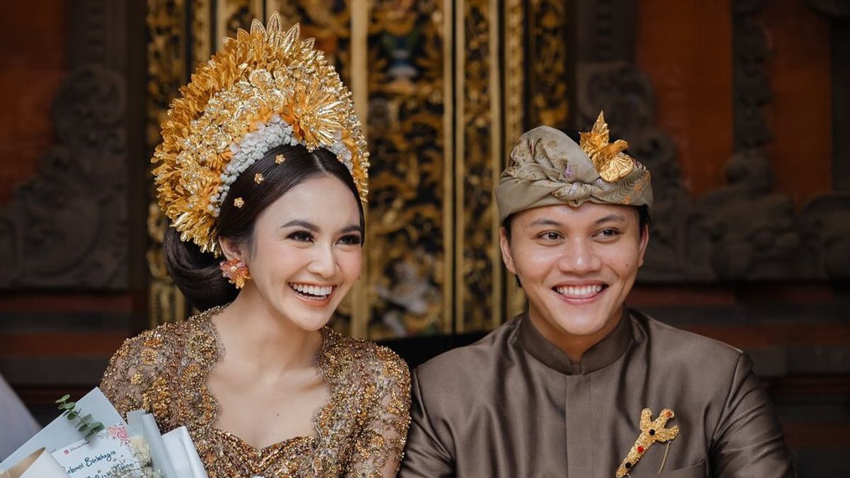 Rizky Febian And Mahalini Undergo Wedding Reception In Jakarta