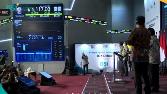 Débuts à La Bourse, Le Patron De La Banque Syariah Indonésie Montre La Capitalisation Boursière Des Dizaines De Fois