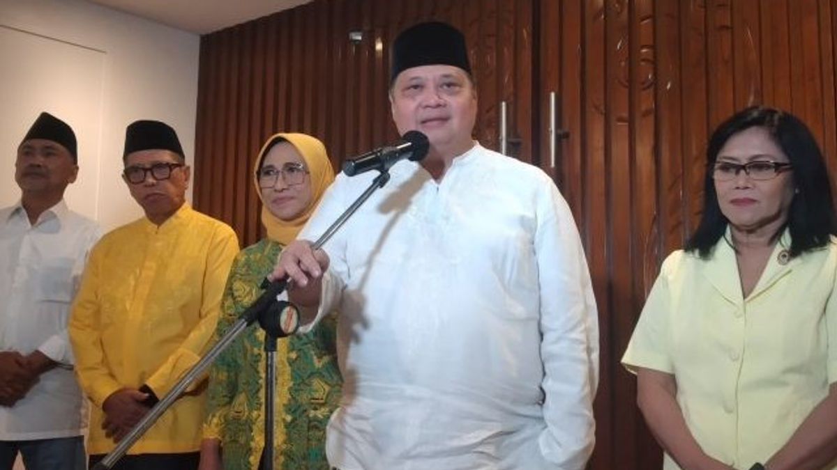 Airlangga's Answer To The Possibility Of Being Golkar 1 Again Aklamated