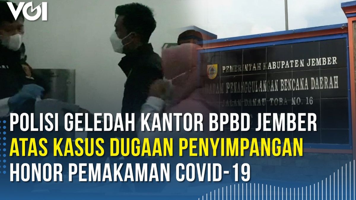 VIDEO: Embarrassing Official Receives COVID-19 Funeral Honors, Police Search Jember BPBD Office