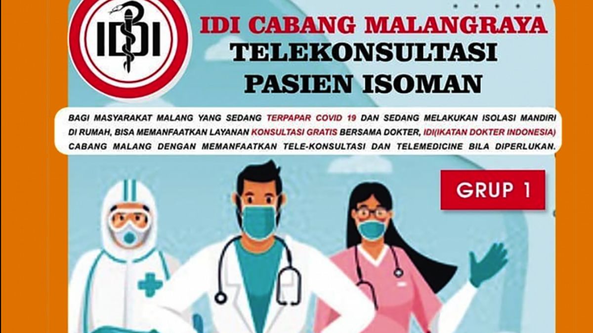 Warga Malang yang Sedang Isoman Bisa Dapat Layanan Konsultasi Gratis, Simak Caranya