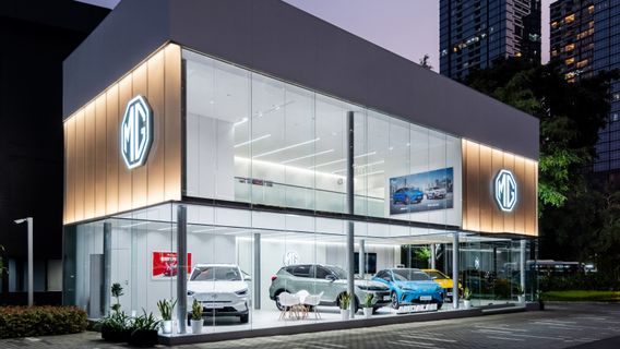 rame officieux MG City Store en Indonésie, présent à SCBD Sudirman