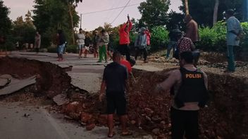 马鲁古地震的影响直到NTT，帝汶中南部的道路是帕塔