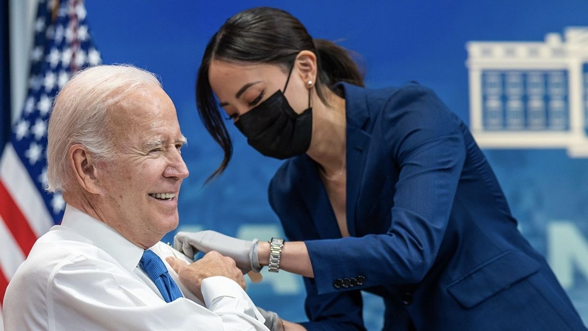 Receives Third Booster Dose Of COVID-19 Vaccine, President Biden Warns To Anticipate Winter Waves