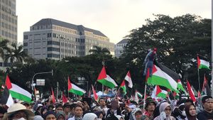 Massa Aksi Bela Palestina Tuntut Pengadilan Internasional Penjarakan Perdana Menteri Israel