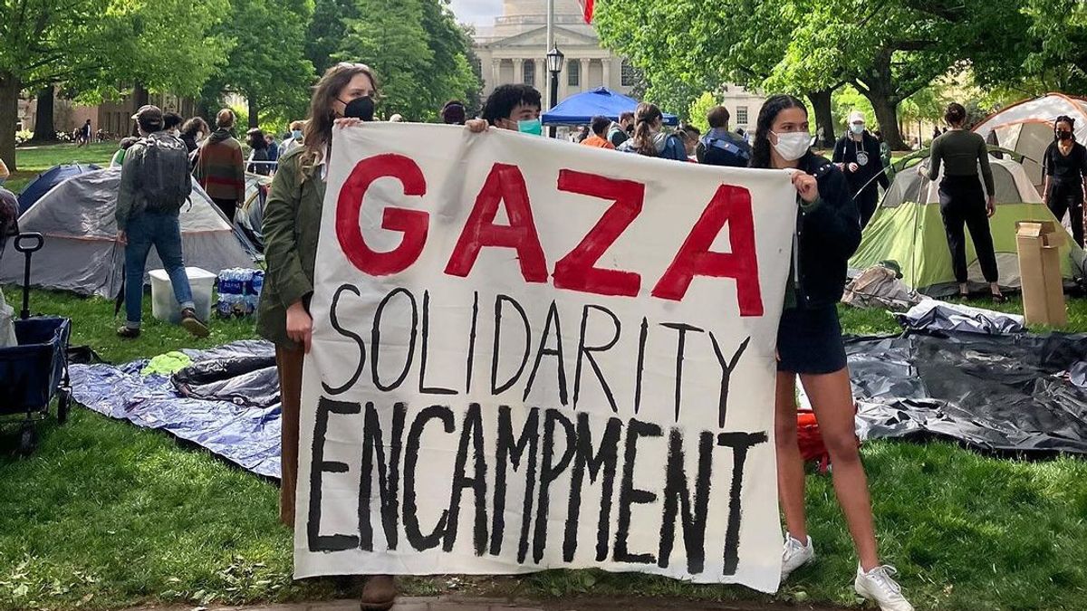 Diredam Aparat, Demo Solidaritas Palestina Di Kampus AS Justru Merembet Ke Prancis Dan Australia