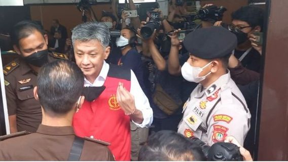 Out Of The Courtroom, Brigadier General Hendra Was Again Handcuffed And Put On A Mask