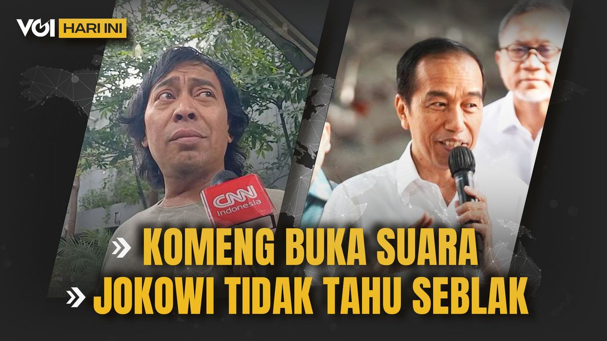 VIDEO VOI Hari Ini: Komeng Akhirnya Bicara, Jokowi Tidak Tahu Seblak